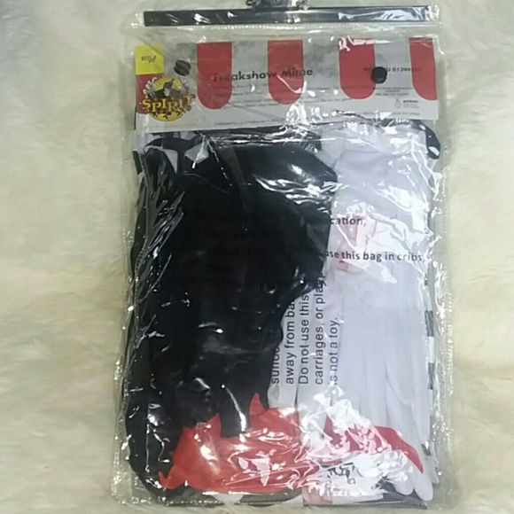 NWT Men's Spirit Plus Size Freakshow Mime Costume - Picture 5 of 8